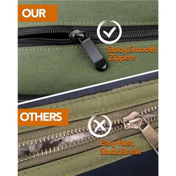 Tool Roll Up Pouch, Tool Roll, 16OZ Canvas Multi-Purpose Wrench Roll Up Bag - Picture 3 of 7